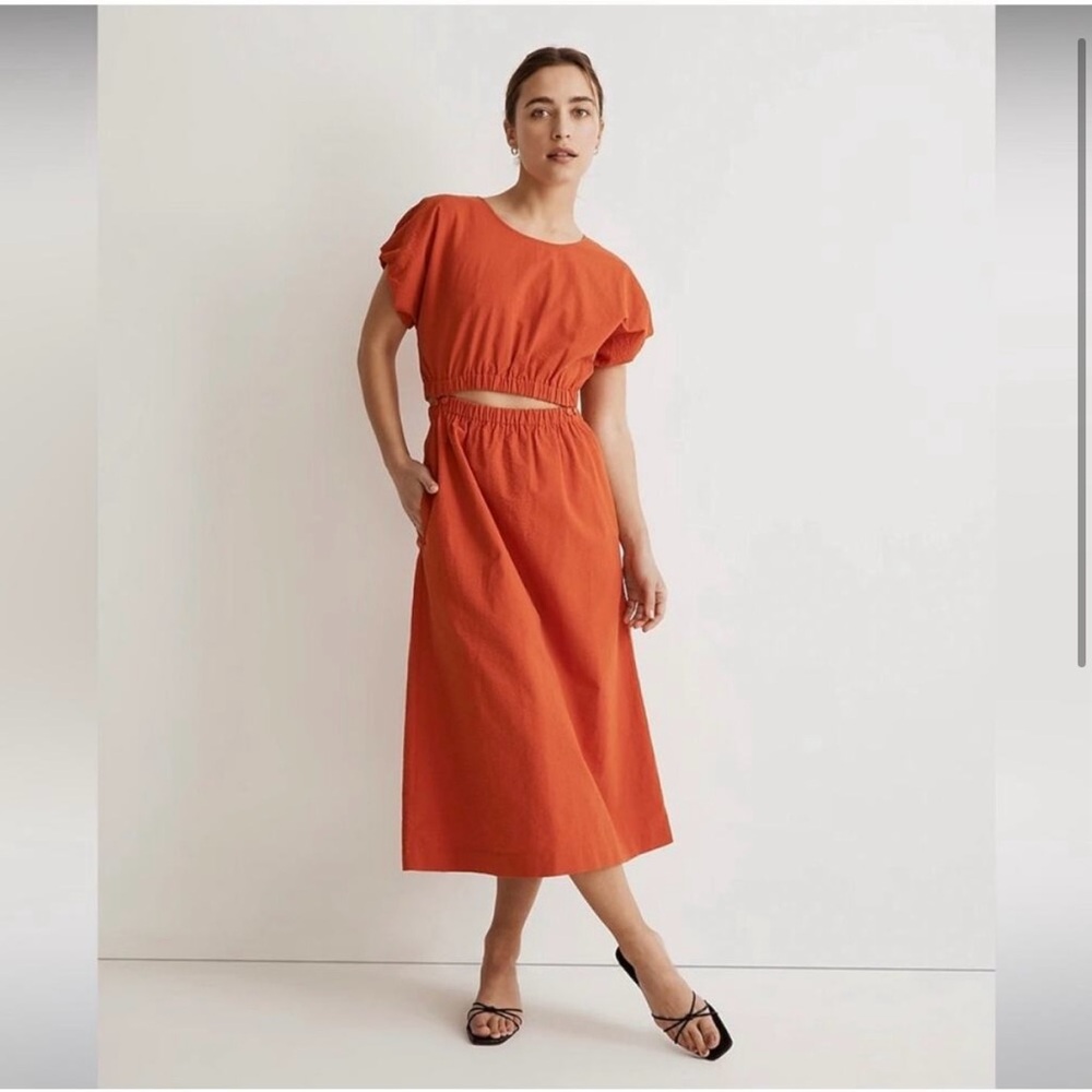 Madewell Two-Piece Midi Dress, Size Large